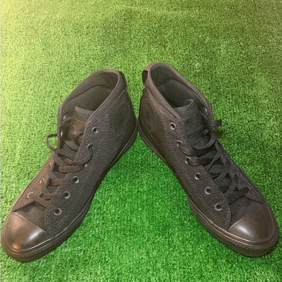 CONVERSE Chuck Taylor Black All Star Street Goth Mid-Top Sneaker Skateboard 8.5 - Picture 4 of 12